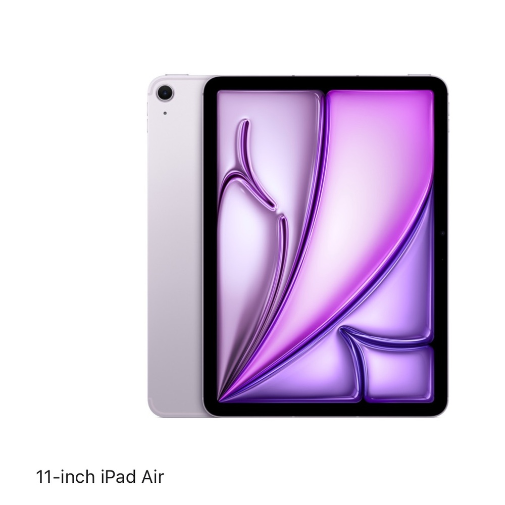 Apple iPad Air 11-inch - Lavender with WiFi & data you can connect it phone plan